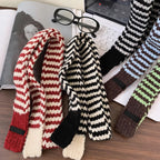 Fine Stripe Skinny Scarf