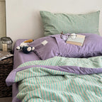 Washed Cotton Stripe Summer Quilt