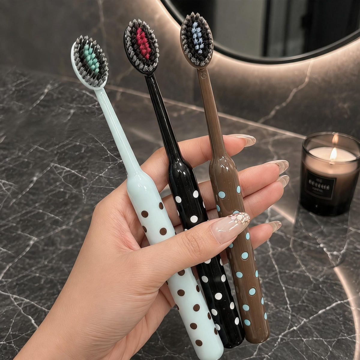 Polka Dot Soft Toothbrush