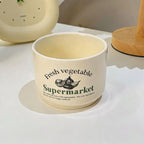 Deli Lettering Bone China Plate