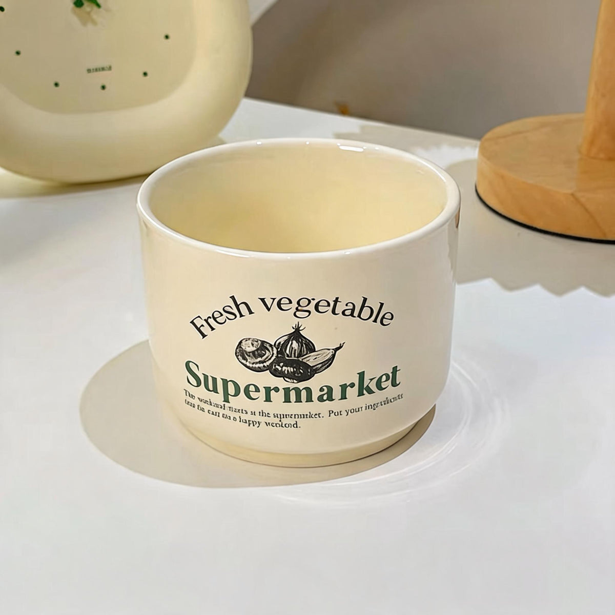 Deli Lettering Bone China Plate