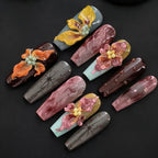 Raised Blossom Press-On Nails