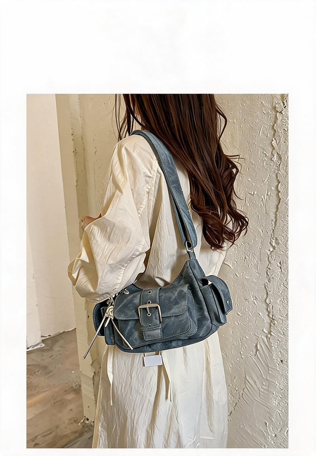 Cargo Pocket Slouchy Shoulder Bag