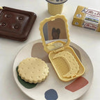 Biscuit Pocket Mirror Comb