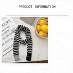 Fine Stripe Skinny Scarf