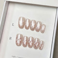 Pearl Aurora Dot Press-On Nails