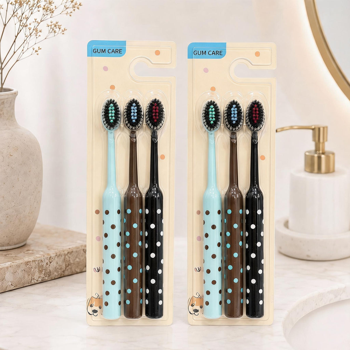 Polka Dot Soft Toothbrush