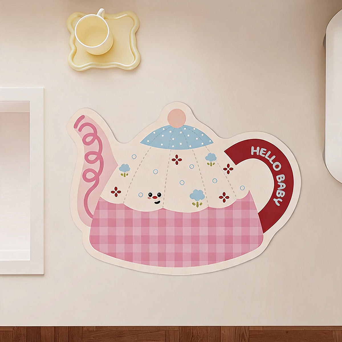 Cardigan Shaped Counter Drying Mat