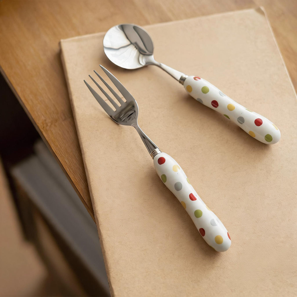 Polka Dot Cutlery Trio