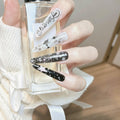 Midnight Cross Star Press-On Nails