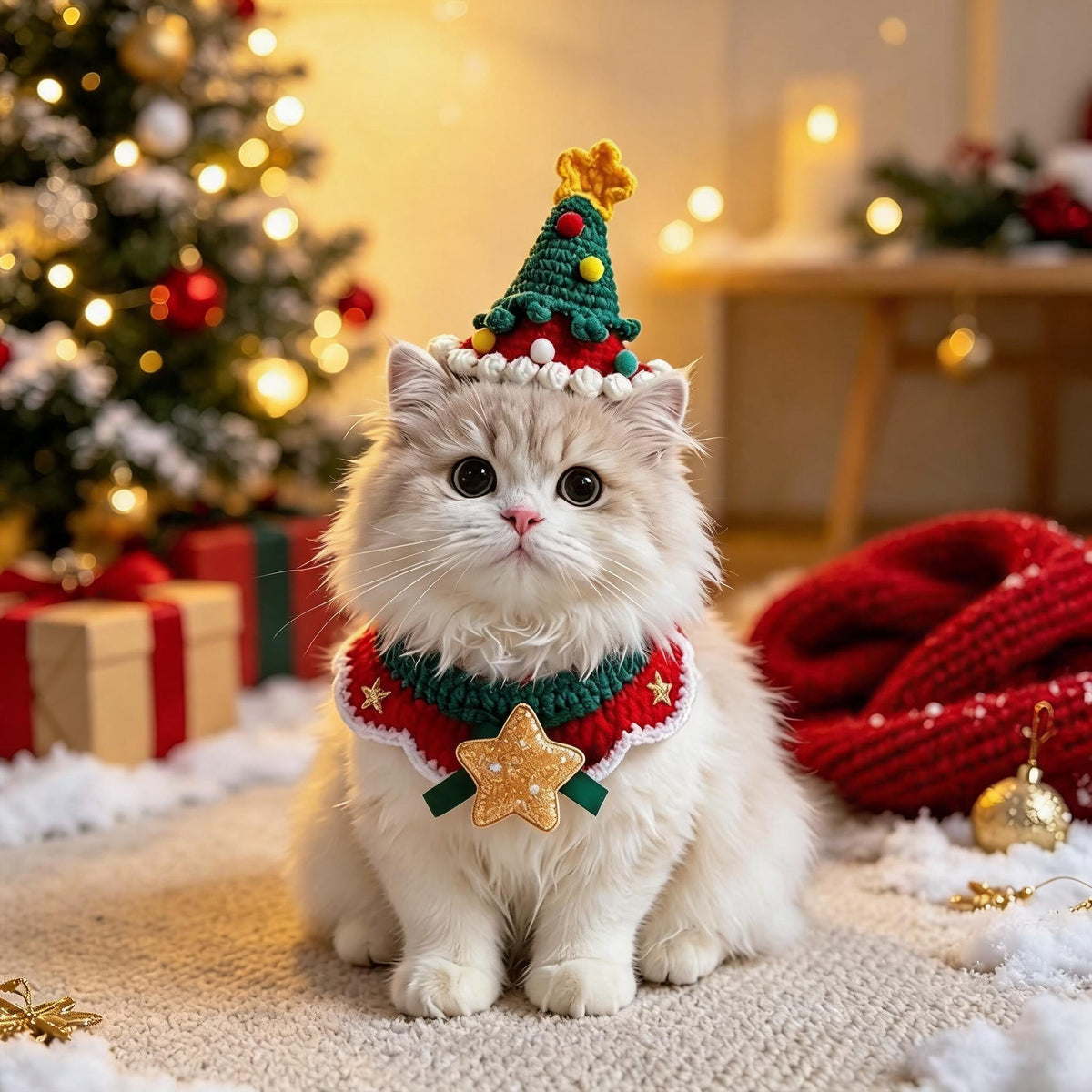 Christmas Tree Pet Hat Set