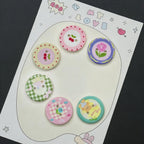 Pastel Macaron Craft Buttons