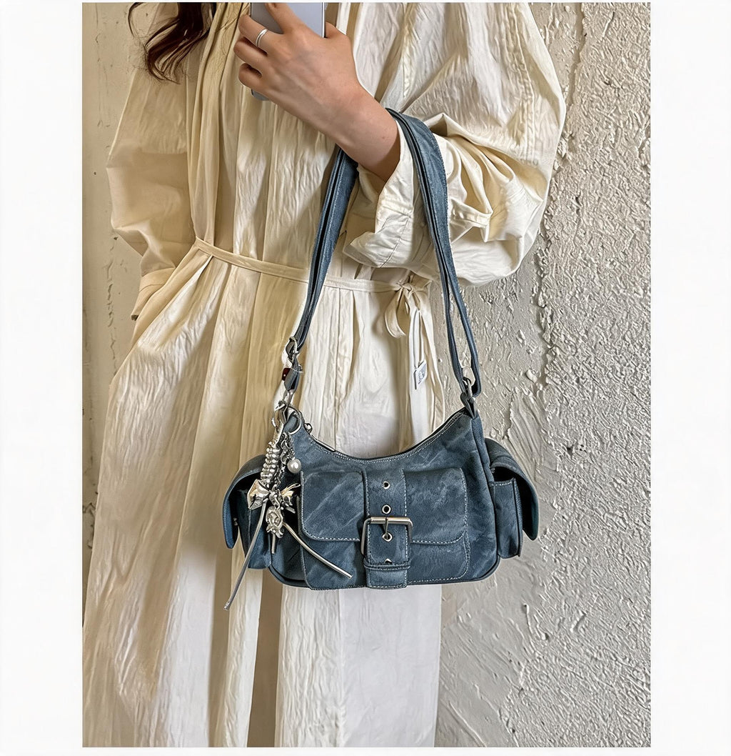 Cargo Pocket Slouchy Shoulder Bag