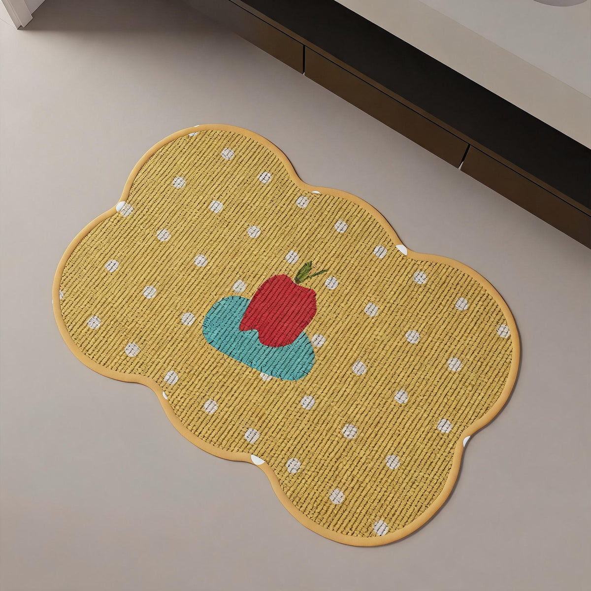 Chequer Print Quick-Dry Bath Mat