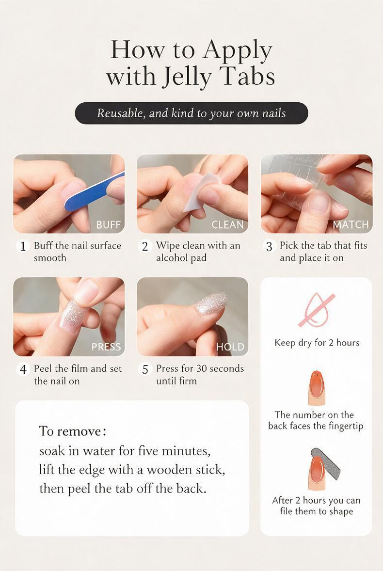 Mismatched Dot Grid Press-On Nails