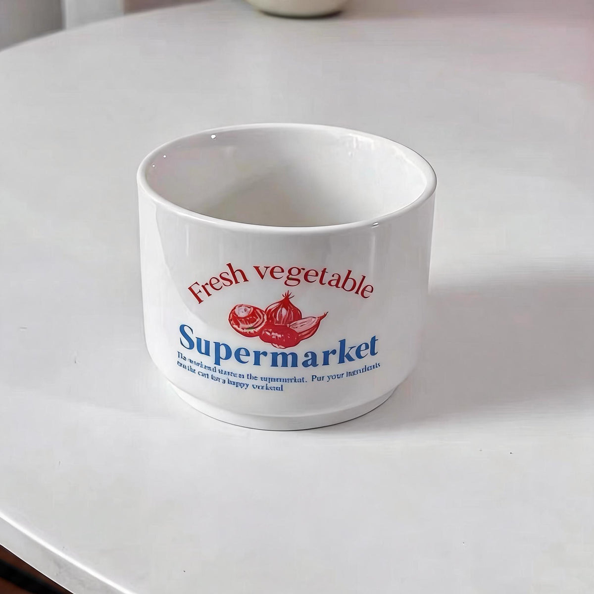 Deli Lettering Bone China Plate