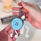 Giant Button Earbud Case
