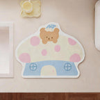 Cardigan Shaped Counter Drying Mat