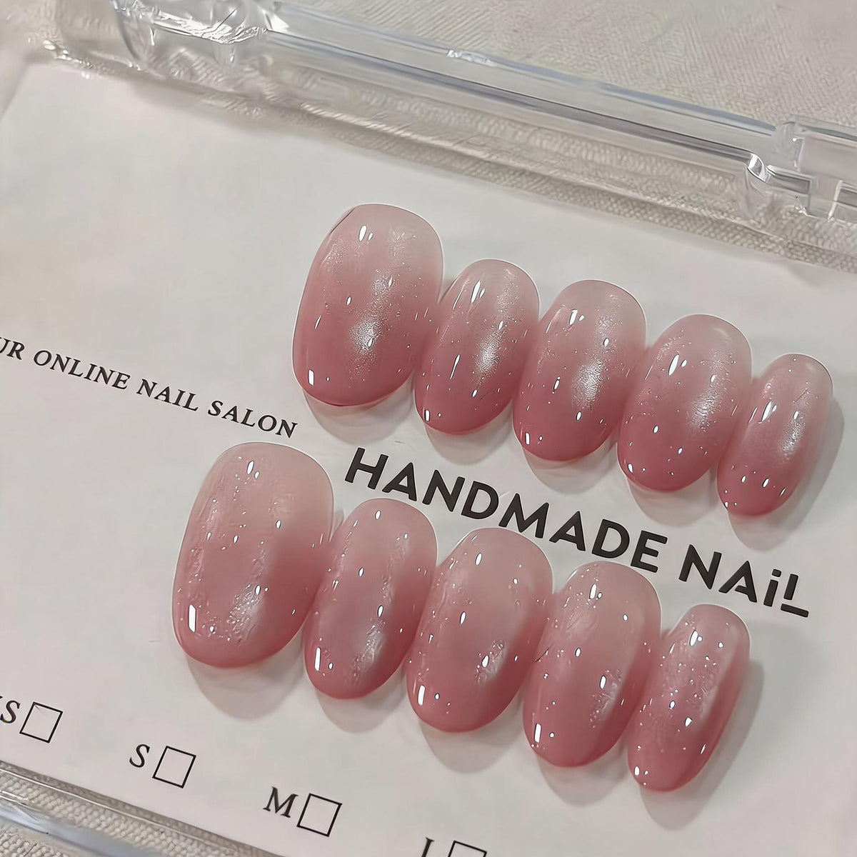 Peach Gloss Press-on Nails