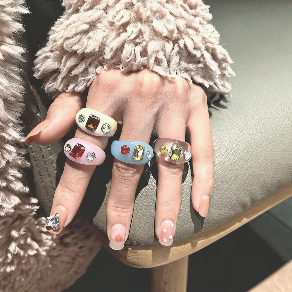 Squared Chunky Stacking Ring