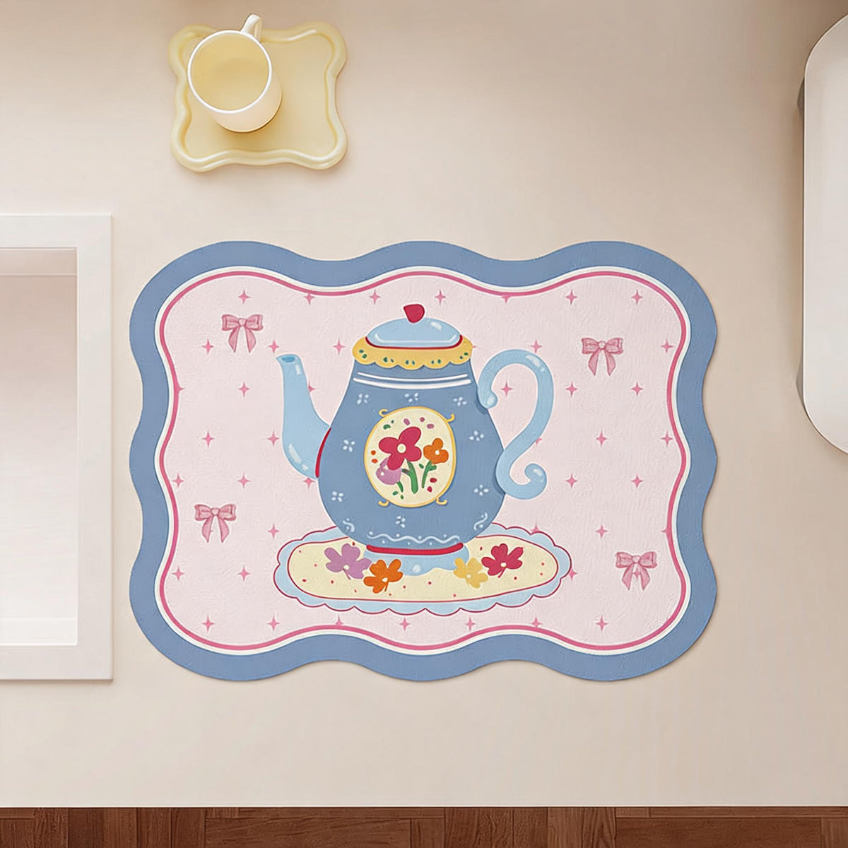 Cardigan Shaped Counter Drying Mat
