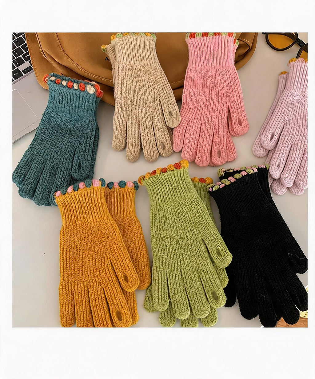 Candy Bobble Touchscreen Gloves