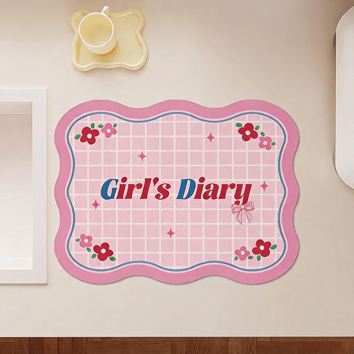 Cardigan Shaped Counter Drying Mat