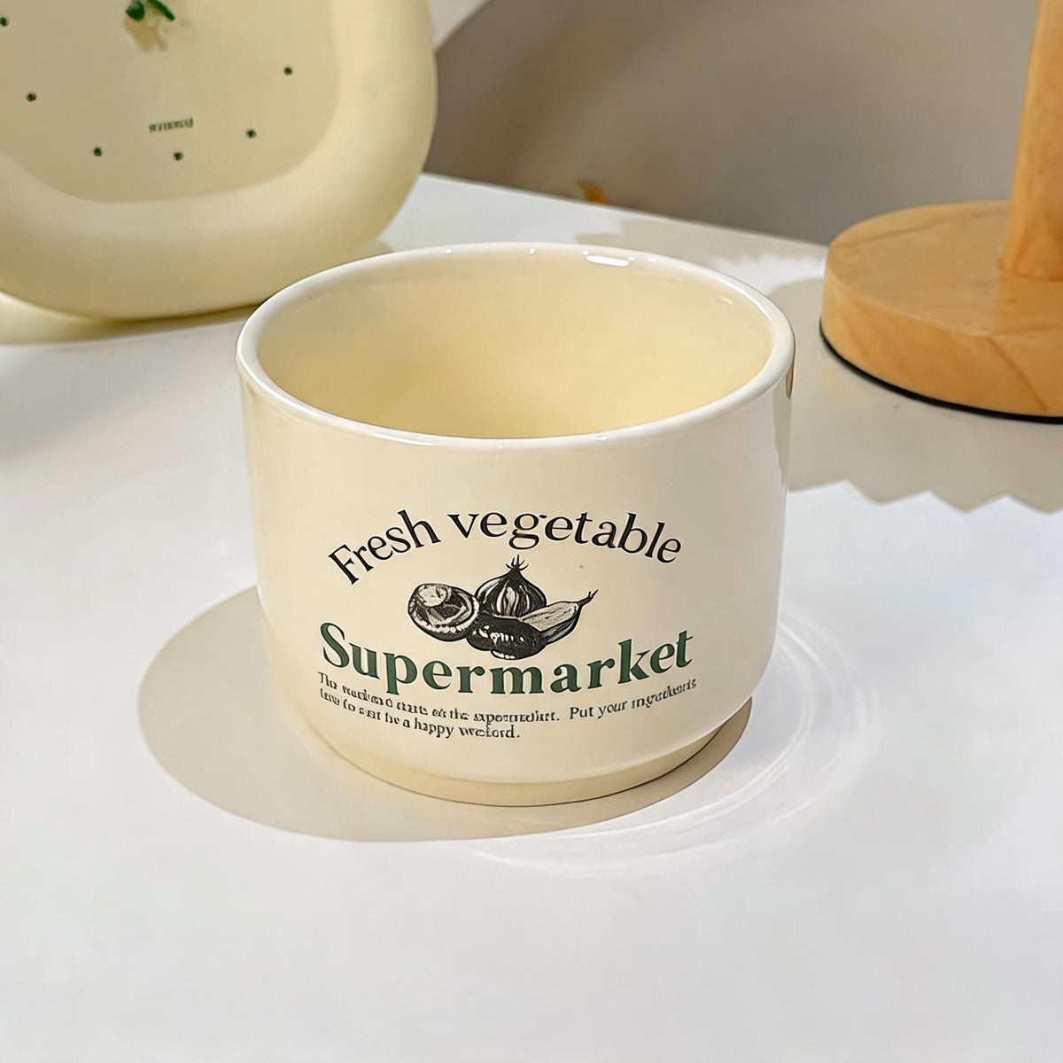 Deli Lettering Bone China Plate
