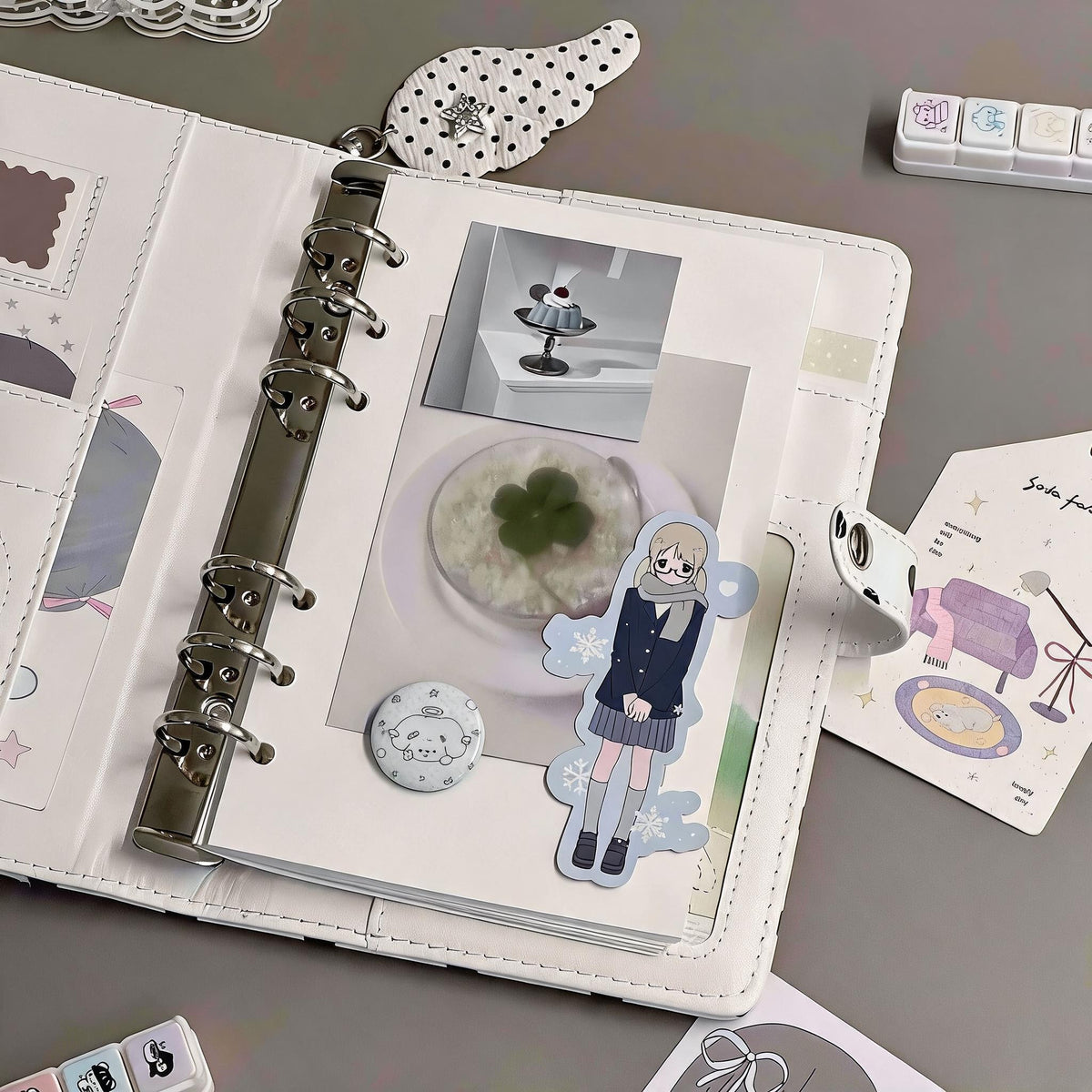 Polka Dot Heart Window Journal