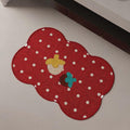 Chequer Print Quick-Dry Bath Mat