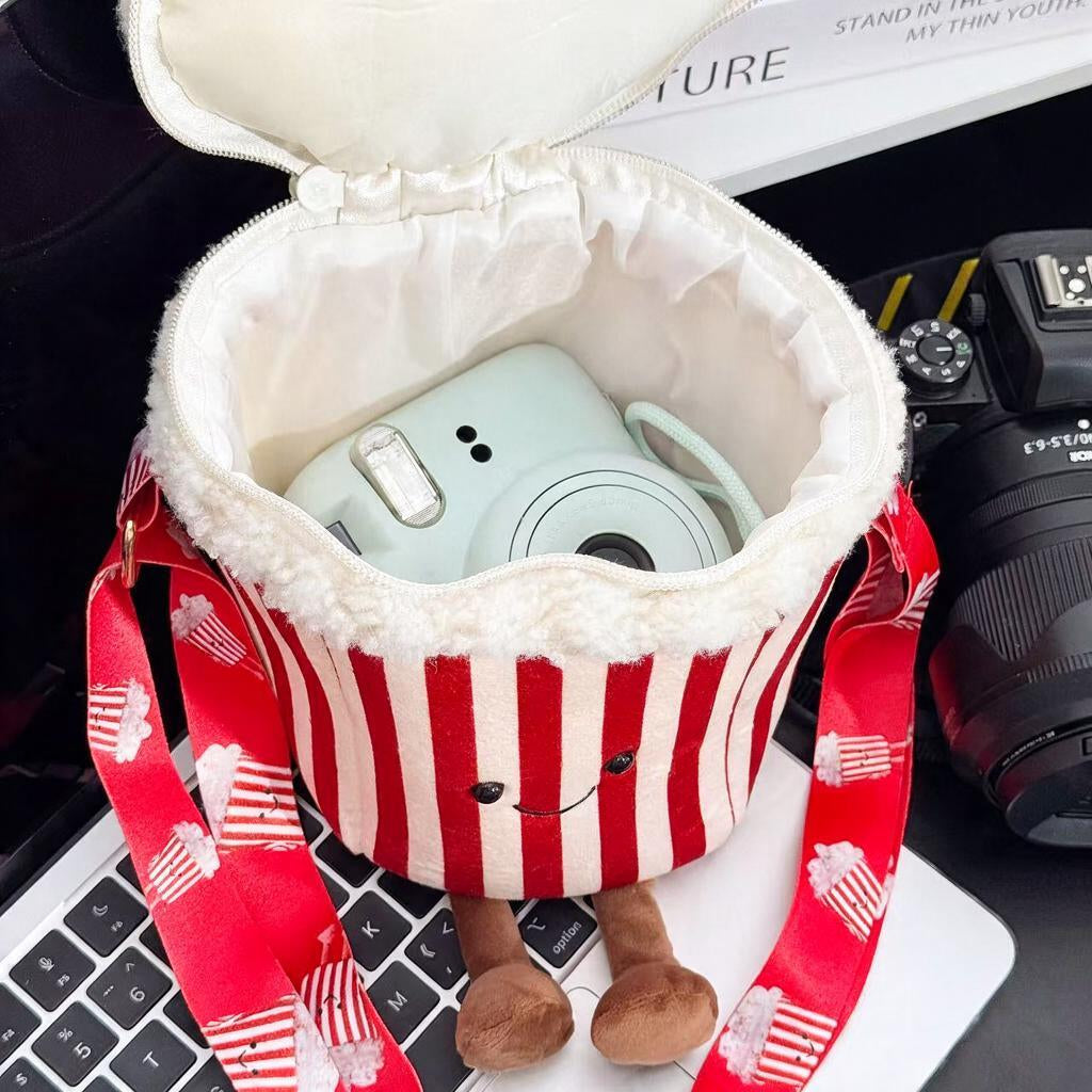 Smiling Popcorn Carton Camera Bag