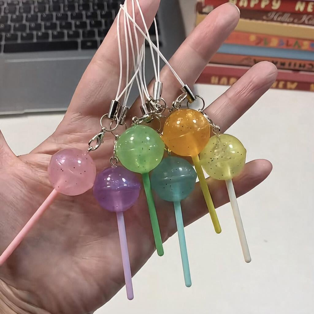 Glow Lollipop Phone Charm