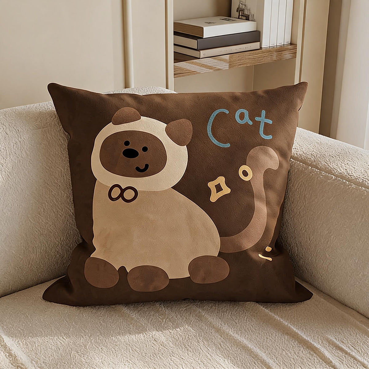 Cartoon Critter Throw Cushion – Cat Designs
