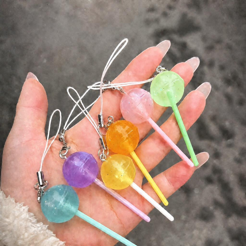 Glow Lollipop Phone Charm
