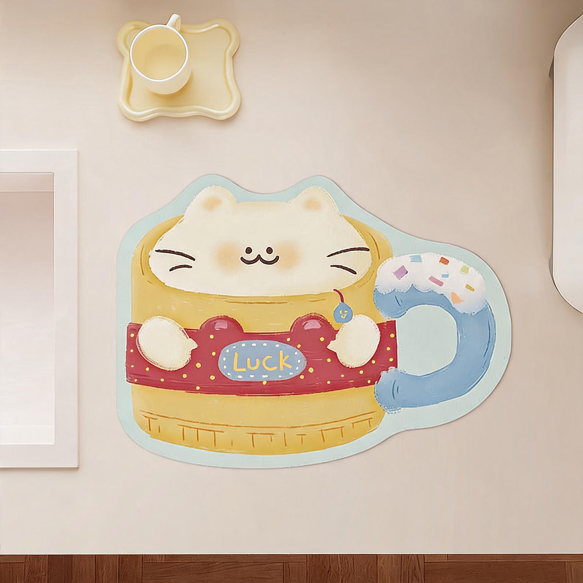 Cardigan Shaped Counter Drying Mat