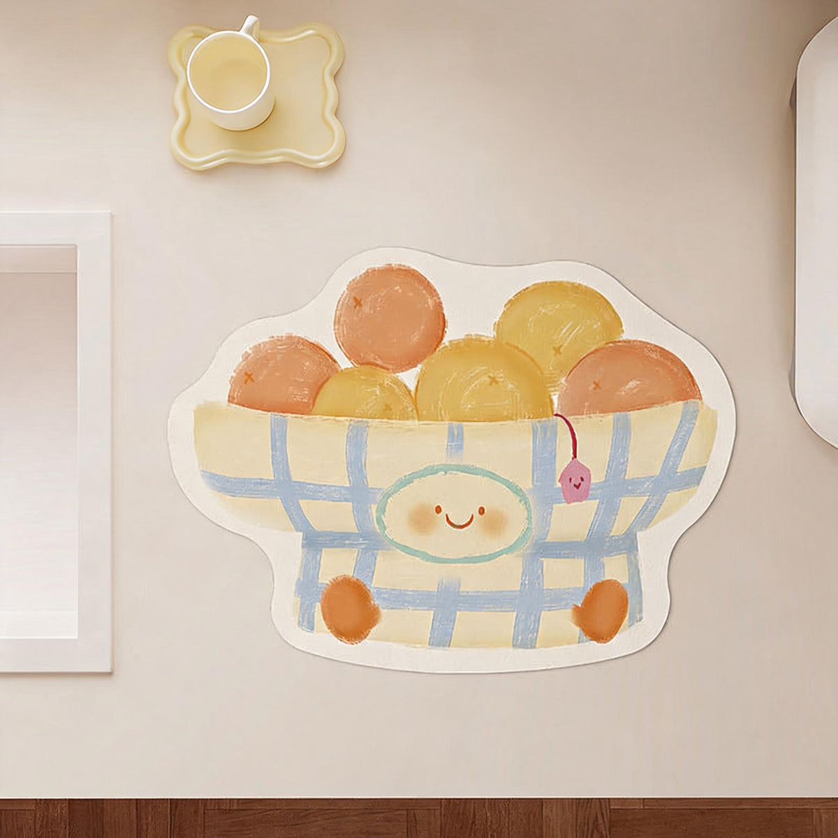 Cardigan Shaped Counter Drying Mat
