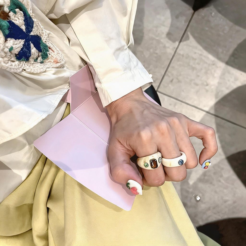 Squared Chunky Stacking Ring