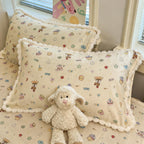 Pompom Edge Cartoon Pillowcase