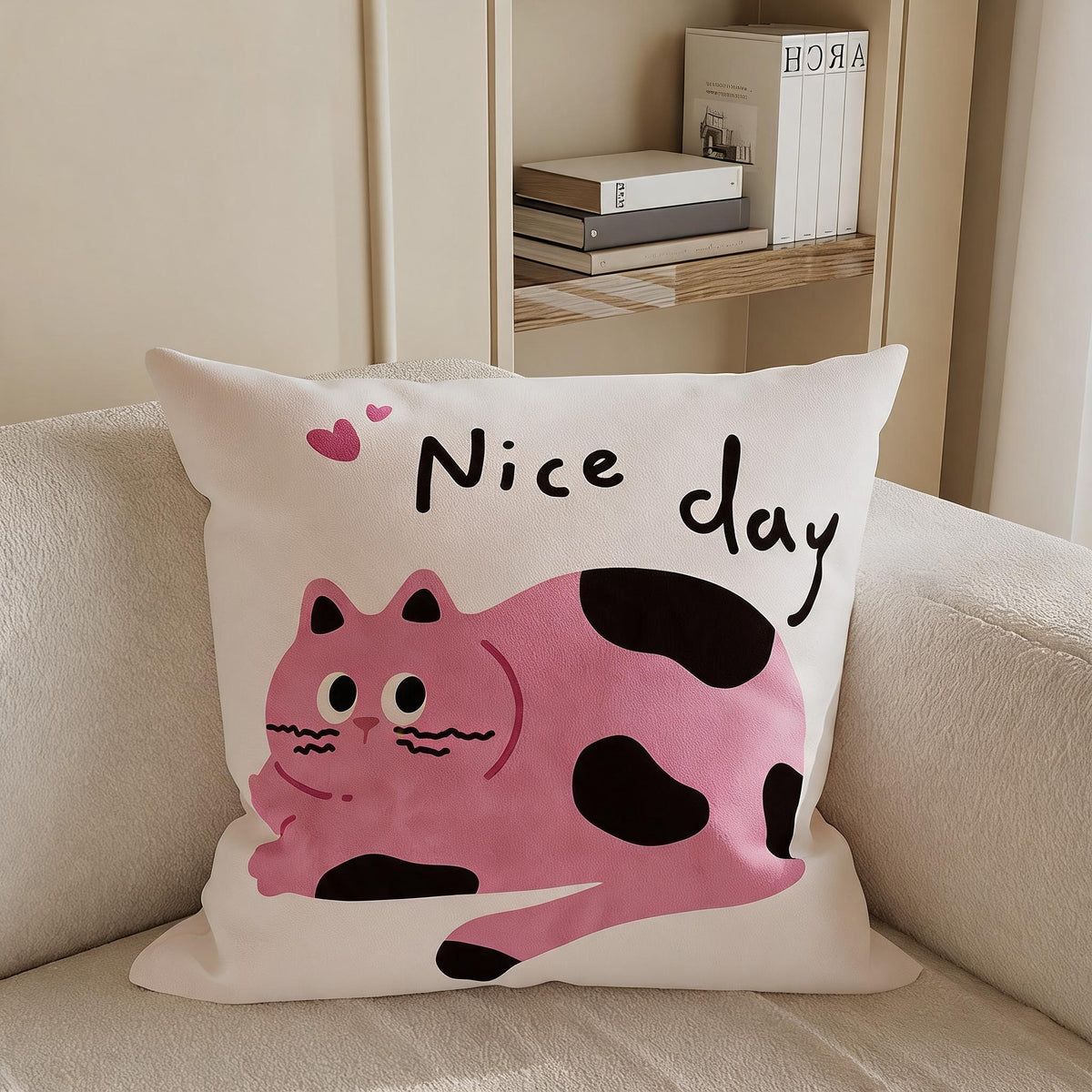 Cartoon Critter Throw Cushion – Cat Designs