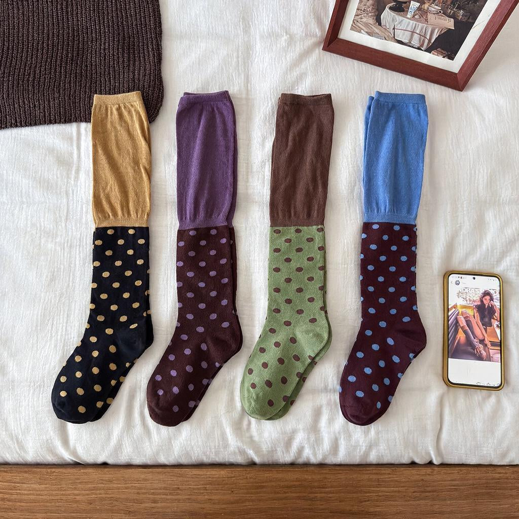 Polka Dot Slouch Socks