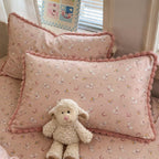 Pompom Edge Cartoon Pillowcase