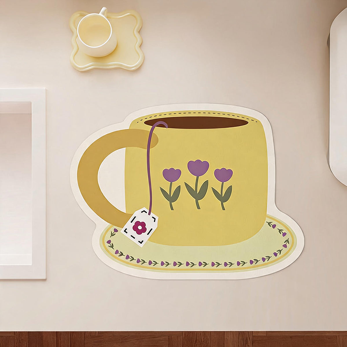 Cardigan Shaped Counter Drying Mat