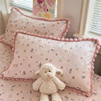 Pompom Edge Cartoon Pillowcase