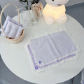 Lace Frill Gingham Table Mats