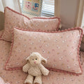 Pompom Edge Cartoon Pillowcase