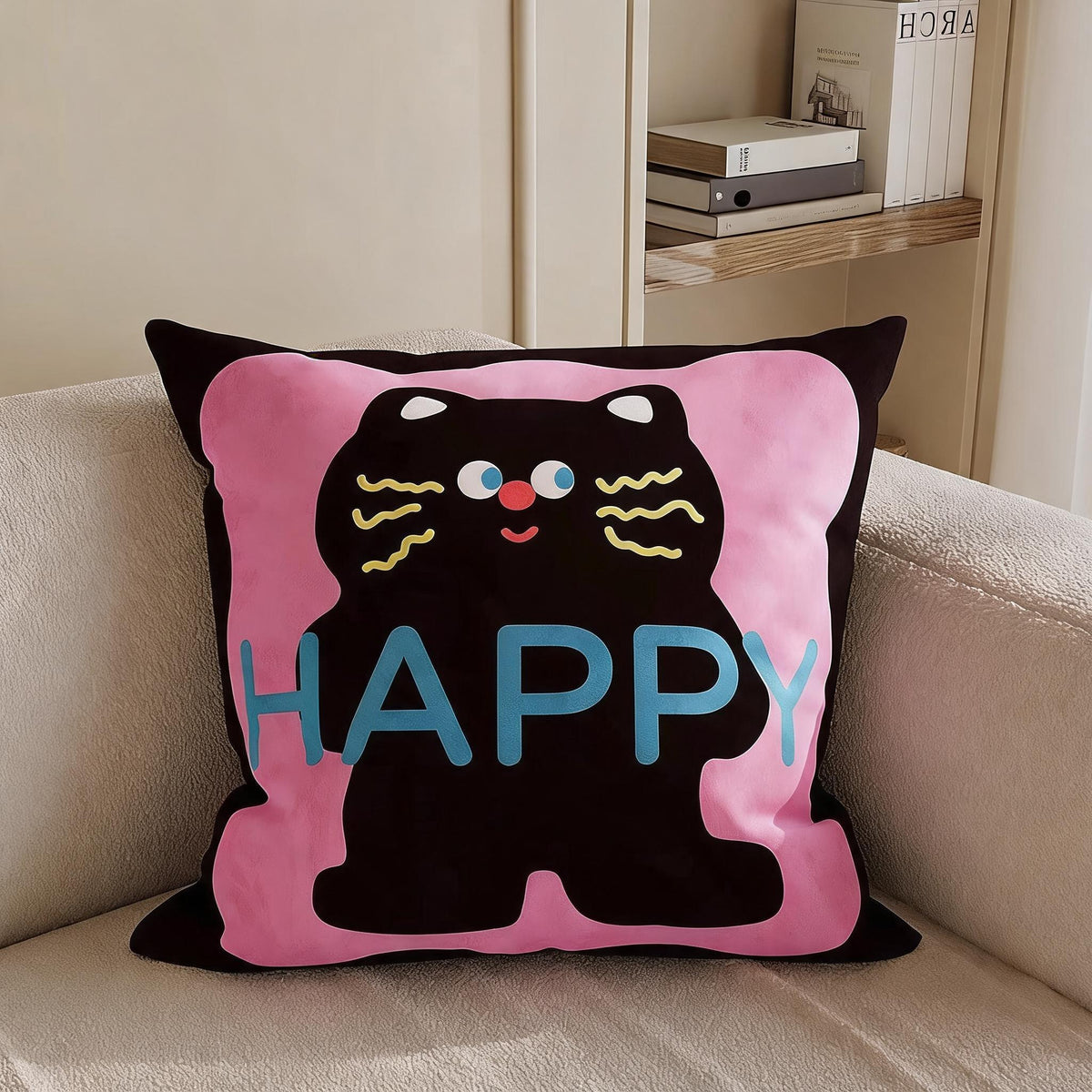 Cartoon Pet Throw Cushion – Cat Designs