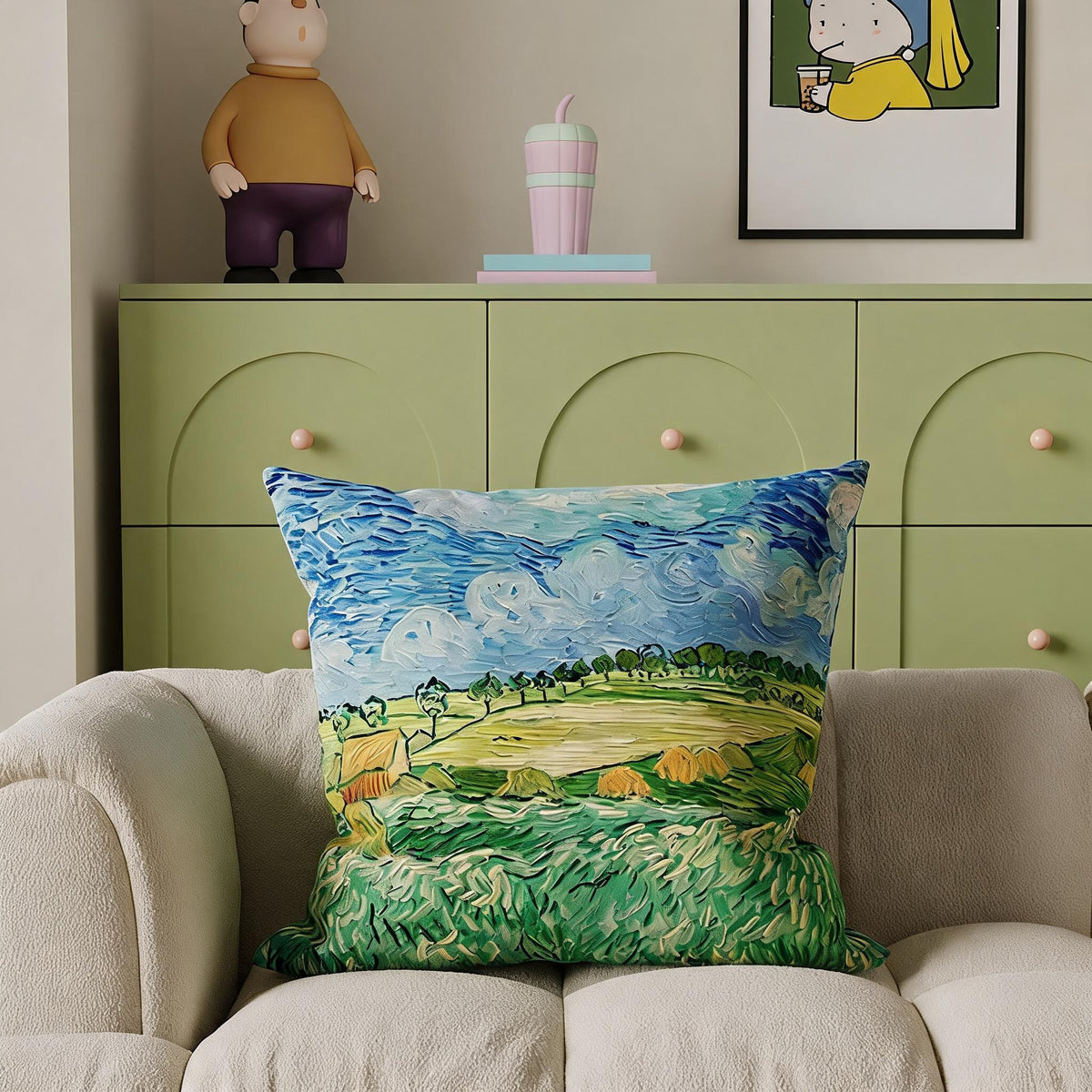 French Botanical Print Cushion – Floral Designs