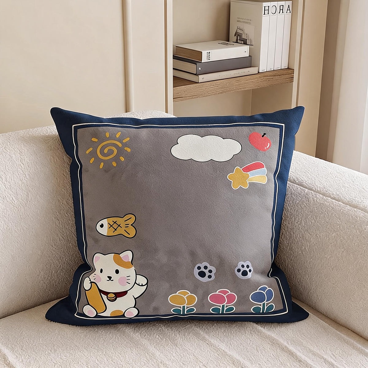Cartoon Pet Throw Cushion – Cat Designs