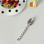Dessert Spoon with polka dot handle