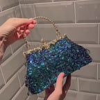 Beaded Fringe Evening Clutch